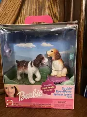 BARBIE 2001 "BOBBIN' BOW-WOWS" SPRINGER SPANIEL PUPS #67388 - NEW IN BOX