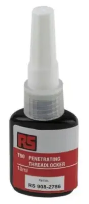 4x RS Pro T90 GREEN THREADLOCKER ADHESIVE 10ml Medium Strength, Penetrating