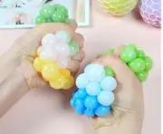 2-Pack Grape Squishy Stress Ball - Sensory Ball for Adults/Kids