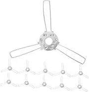 QUMIIRITY 24 Pack Rigid Lampshade Adapter Clip Ceiling Light Clamp for DIY Fixtures 3 Prong Ceiling Light Clip Holder for Rattan Glass Lampshades
