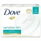 Dove Bar Soap Sensitive Skin Moisturizing Cream Fragrance Free 3 Count Pack of 3