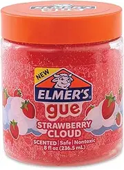 Elmer's GUE Premade Slime, Strawberry Cloud Slime, Scented, 2 Count