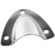 Whitecap Midget Small Clam Shell Wire Cable Vent Cover Stainless Steel 1.5x1.75"
