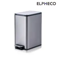 在飛比找PChome24h購物優惠-ELPHECO 不鏽鋼腳踏緩降靜音垃圾桶 ELPH7509