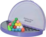 KOMBIUDA Intelligence Pyramid Beads Logical Thinking Game Toys for Boys and Girls Develop Spatial Imagination Portable Size Purple