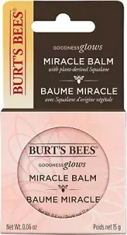 3PACK Burt's Bees 100% Natural Goodness Glows Miracle Balm, softens Dry Skin 17g
