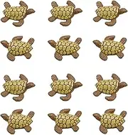Pinenjoy 12Pcs Miniature Sea Turtle Figurines Resin Turtle Statue Fairy Garden Accessories for DIY Crafts Birthday Cake Succulent Planter Moss Landscape Terrarium Fish Tank Decoration