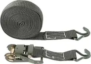 SHINEOFI 1 Set Heavy Duty Ratchet Strap Tie Down Cargo Straps for Trucks High Strength and Easy to Use for Securing Cargo and Equipment