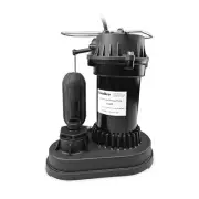 1/2 HP Thermoplastic Submersible Sump Pump With Vertical Float Switch, Utilit...