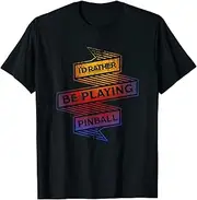VidiAmazing Pinball Machine Arcade Retro Game Gaming Vintage ds1192 T-Shirt