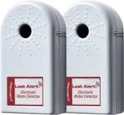 Zircon Leak Alert Water Detector & Flood Sensor 2 Pack, White