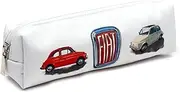 Puckator Fiat 500 Canvas Pencil Case, Multicoloured, Soft Canvas Pencil Case with Zipper, Multicoloured, Soft Canvas Pencil Case with Zipper