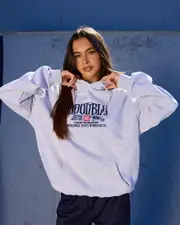 [S-Double] S-Double Women's Workgear Hoodie in Grey Heather Size Small S Grey Heather