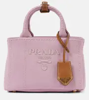 [Prada] Prada Mini canvas shoulder bag One Size pink