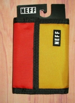 MENS NEFF COLORBLOCK TRIFOLD WALLET
