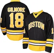 [TKJPYWYH] 18 Happy Gilmore Hockey Jersey for Men,Boston Adam Sandler 1996 Movie Ice Hockey Jersey Black S-3XL