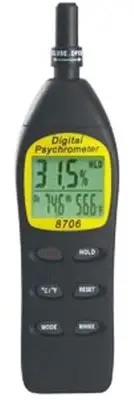 GENERAL TOOLS DIGITAL PSYCHROMETER WITH CALIBRATION FEATURE EP8706 NEW