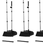 3-Pack Heavy-Duty Broom & Dustpan Combo with 51'' Long Handle for Efficient C...