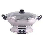 Maxim 1350W Teppanyaki Steam Boat Electric Hot Pot 42X22X33cm