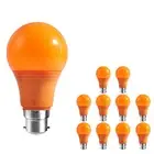 10 Pack B22 LED Bulb SMD 2835 5W Orange Non-dimmable Light Bulbs for Living Room