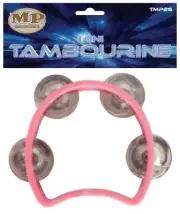 NEW MANO TAMBOURINE Junior 3.5 Inch ABS Pink Kids