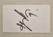 IMAD WASIM PAKISTAN CRICKET SIGNED IN PERSON INDEX CARD "BUY GENUINE"