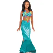 Mermaid Tail Kids Costume Medium - Blue