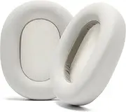 WC Wicked Cushions Extra Thick Earpads for Sony XM5 - Soft PU Leather Cushions, Luxurious Noise Isolating Memory Foam, Added Thickness | Silver