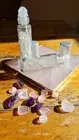 Clear Quartz Crystal Essential Oil Roll-on Organic jojoba oil with Calm oil.
