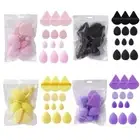 12pcs Dry Wet Dual Use Makeup Sponge Set 4Types Foundation Sponges Powder Puff