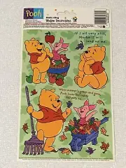 Disney WINNIE The POOH Vintage Static Cling WINDOW DECORATIONS Autumn/Fall NEW