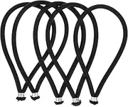 Kisangel 5Pcs Heavy Duty Bungee Cords Elastic Tie Down Ropes for Canopy Tent and Tarp Fixing and Reliable for Outdoor Use