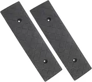TINEASUR 2pcs Portable Plastic Ramps Lightweight Threshold Ramp for Wheelchair Scooter Bike Motorcycle Slip Resistant Durable Car Lift for Steps Doorway Driveway Use