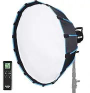 Godox SL60W Kit with Softbox (Special Design for SL-60W) 5600K Studio Continuous LED Video Light Lamp Bowens Mount for Video Recording,Wedding,Outdoor Shooting