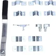 Luocute Trailer Swing Door Hinged Cam Bar Lock Hasp Latch Handle Utility Cargo, Cam Action Door Lock Kit Metal Trailer for Cargo Shipping Container Bar Latch Hasp Retainer