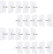 20 Pcs Self-Adhesive Hanging Nail PVC Adhesive Nail,Adhesive Wall Mount Screw Hook,No-Trace Sticker Screw Hanging Screw for Bathroom Kitchen Storage Room Tile Wall Shower Room