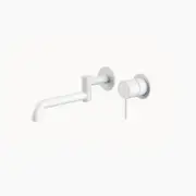 Nero Mecca Wall Basin/Bath Mixer Swivel Spout 225mm Matte White NR221910RMW
