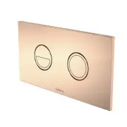 Caroma INVISI II ROUND DUAL FLUSH PLATE & BUTTONS, METALLICS COPPER *Aust Brand