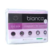 Bianca Comfort In Cotton Quilted Mattress Protector 230gsm White