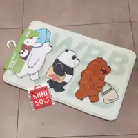 在飛比找蝦皮購物優惠-Miniso 防滑腳墊 GREEN WE BARE BEAR