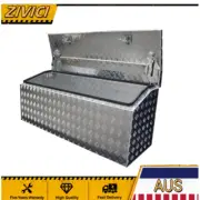 1500x500x600mm Checker Plate Chest Top Open Aluminium Toolbox Reinforced Bracing