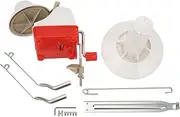 Fdit Hand Operated Yarn Ball Winder Machine - Plastic Desktop Yarn Winder with Desktop Fixing Plate, Lightweight & Portable for Knitting, Crocheting, Wool String Crafting