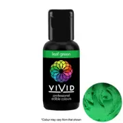 Vivid Edible Colour Gel Leaf Green 21g Icing Buttercream Fondant Dough