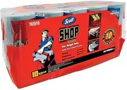 SCOTT Multi Purpose Shop Towels for Hands and Clean-up Jobs, Pack of 10