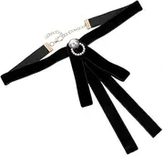 [SHERCHPRY] Bow Tie Pure Color Uniform Tie Lady Tie Neck Belt Bow Hair Ties Tux Tied Blue Tie Pure Color Tie Jewelry Pre Black Bow Brooch Bachelor Uniform Tie Uniform Bow Red Zinc Alloy