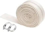 Eoiips 4 Inch x 55.77 Feet Length Swimming Pool Backwash Hose, PVC Lay-Flat Garden Hose Water Discharge Hose with Adjustable Hose Clamp for Patio Garden Lawn Irrigation & Swimming Pool