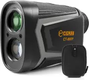 CIGMAN Golf Rangefinder 1000-1200Yards, 6-7X Magnification On/Off Slope Compensa
