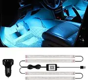 GLL RGBIC Car Interior Lighting, Ambient Lighting, Improved Dual Line Design, 160 Million Colours, App Control, Music Synchronisation