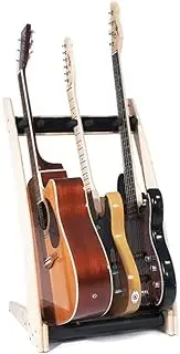 Ruach GR3 Curve 3 Way Customisable Guitar Rack for Guitars and Cases - Birch