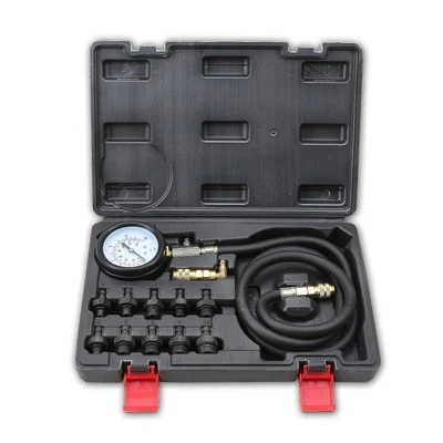 Engine Oil Pressure Test Kit - 0-140 PSI Gauge with Adapters - Diagnose Low